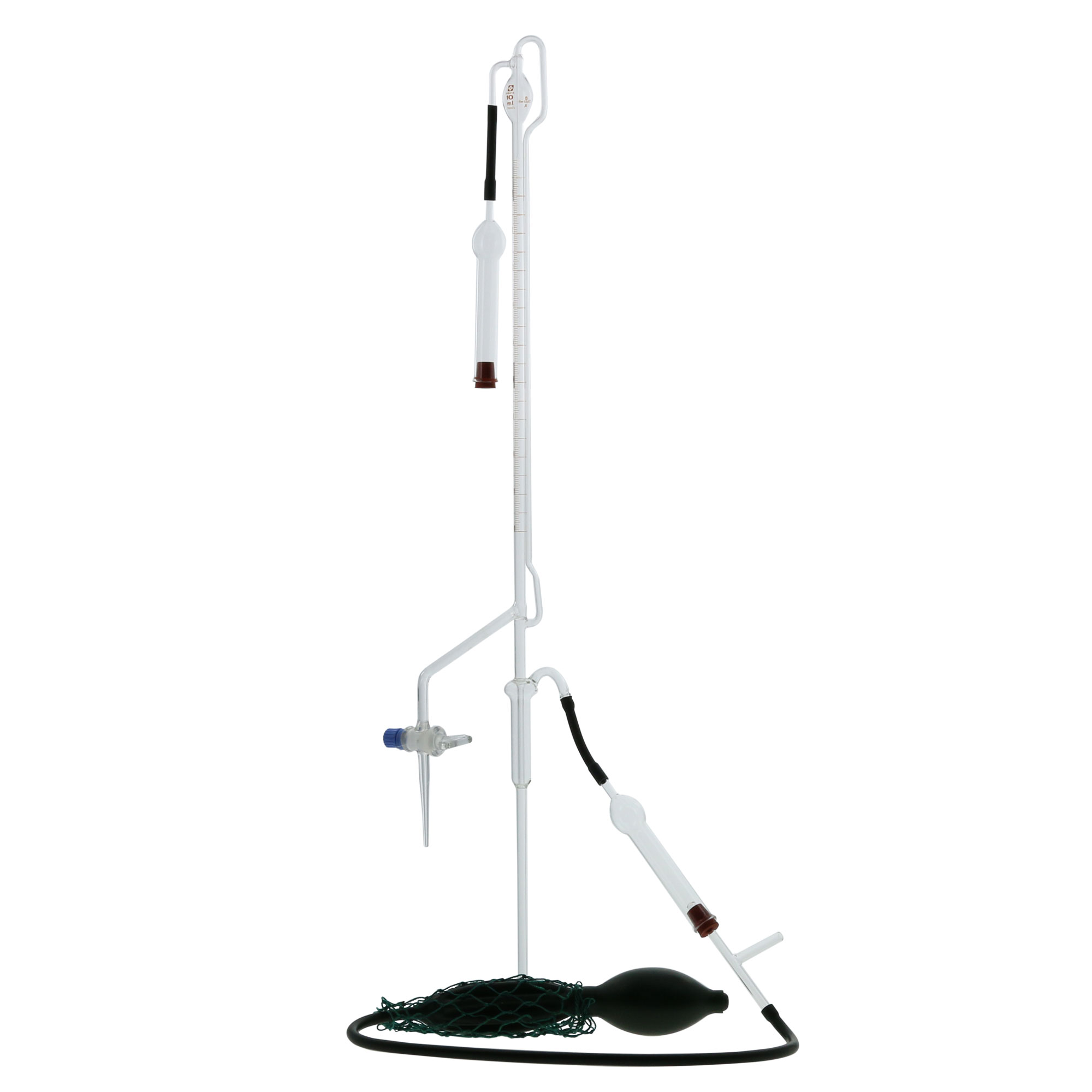 Automatic Burette Set with Glass Stopcock for rubber stopper SIBATA