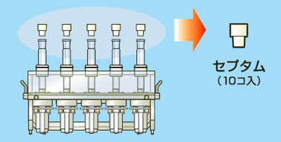 合成·反应装置ケミスト广场CPG - 2000系列用セプタム10个入|柴田科技有限公司-环境检测设备、科学仪器的制造销售